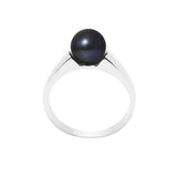 PERLINEA – Bague en Perle Noire Tahiti & Argent 925 | Mystère et Élégance Sophistiquée