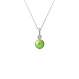 PERLINEA – Collier en Perle de Culture d’Eau Douce Vert Tonic & Argent 925 | Raffinement Audacieux et Élégant