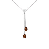 PERLINEA – Collier en Perle de Culture d’Eau Douce Chocolat & Argent 925 | Raffinement Audacieux et Élégant