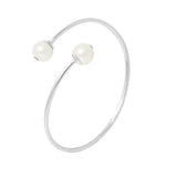 PERLINEA – Bracelet en Perles de Culture blanc Intense & Argent 925 | Un Éclat Unique pour un Style Distingué