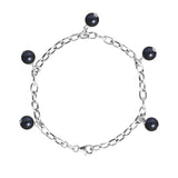 PERLINEA – Bracelet CHARM'S en Perles de Culture & Argent 925 | L’Élégance d’un Bijou Unique et Raffiné