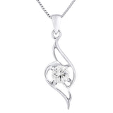 Collier motif "VAGUE" en argent 925/1000